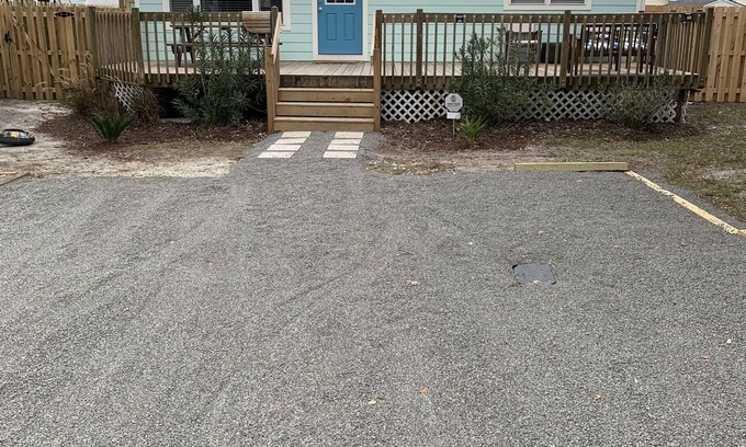Wilmington Beach House | Beach bungalow at pistachio: one block from the beach and Tiki bar
