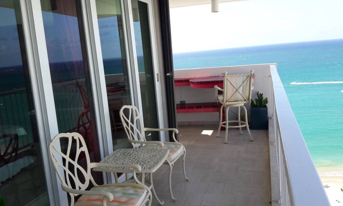 Isla Verde Condo | Beach Front Paradise 180 degrees of ocean view + private access to the beach.