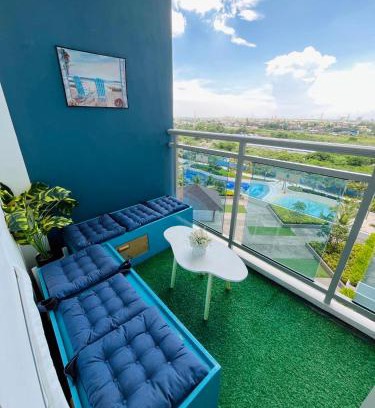 San Fernando Apartment | Beach Vibe Condo with PS4, Mini Karaoke, Board Games in Azure North San Fernando Pampanga
