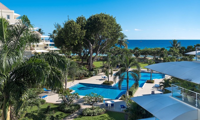 Saint Matthias Condo | Beachfront 3 Bedroom Condo with Onsite Gym, Three Communal Pools and Security