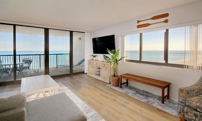 Myrtle Beach Condo | Beachfront Bliss Private Corner Unit Endless Views