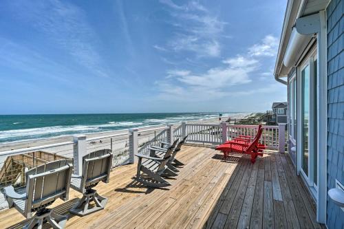 Topsail Beach House | Beachfront Oasis with 2 Large Decks, BBQ and Views!