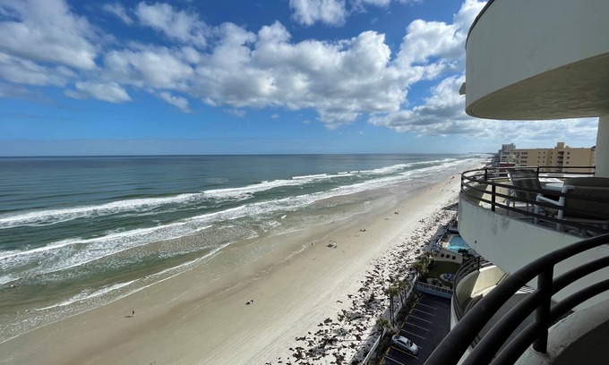 Daytona Beach Shores Condo | Beachfront 2-bedroom condo at Daytona Beach Shores - Summer Special! Please Read