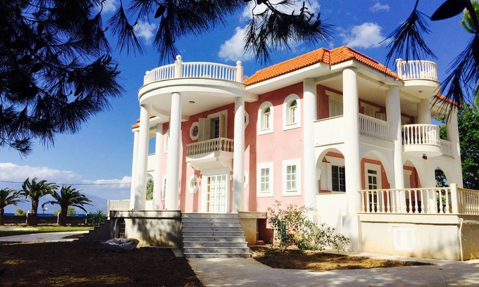 Eleonas Villa | Beachfront Villa with Majestic Views - Peloponnese - 2 hours West of Athens