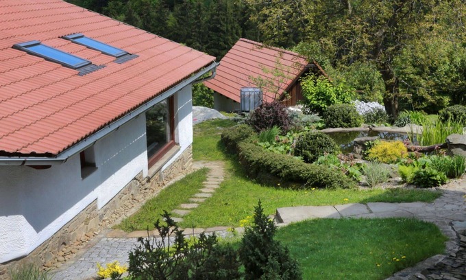 Lhotka House | Beautiful private villa for 12 people with WIFI, TV, terrace and panoramic view