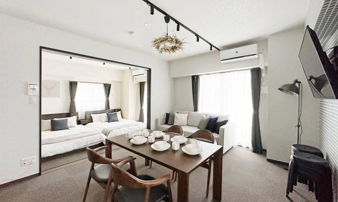 Hiroshima City Centre Apartment | Beautiful 2BR Apt City Center for 10 Ppl