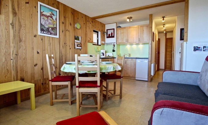 Chamrousse Apartment | Beautiful bright apartment with balcony, near slopes and shops in Chamrousse