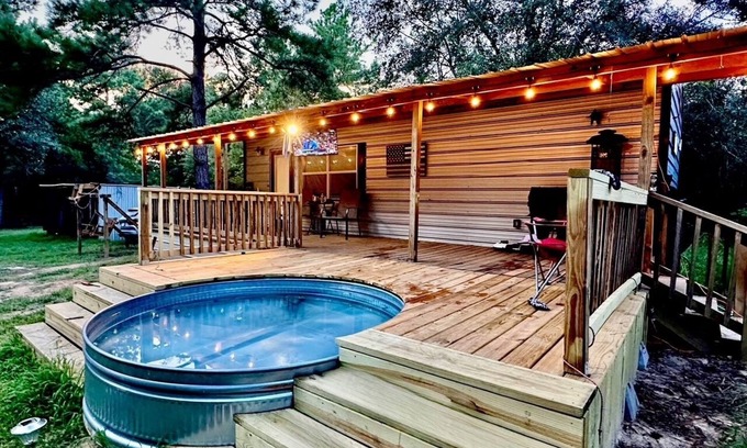 Navasota Cabin | Beautiful cozy cabin on 5 secluded acres in Navasota, TX.