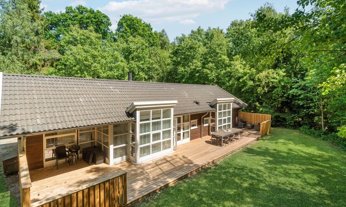 Hasle House | Beautiful home in Hasle with sauna