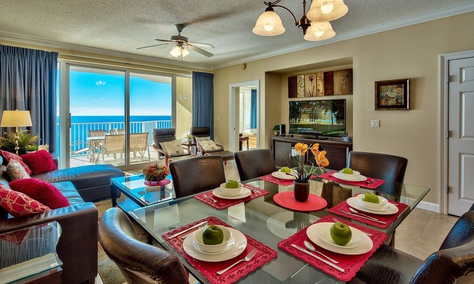 Panama City Beach Condo | BEAUTIFUL LARGE BEACHFRONT UNIT! CORNER UNIT!