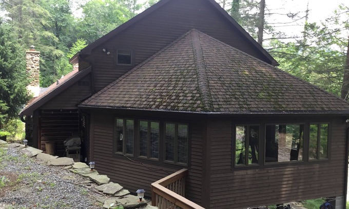 Bodines House | Beautiful Log Home on the Loyalsock Creek ”2018 Pa river of the year”