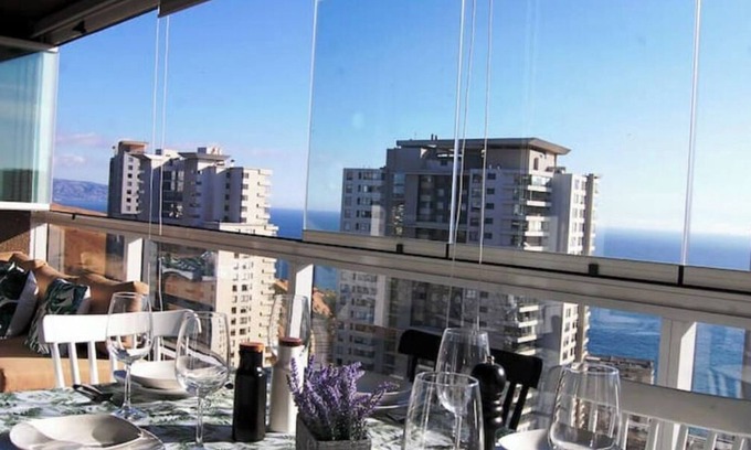 Concon Apartment | Beautiful Ocean View Apartment Equipped for 5 People