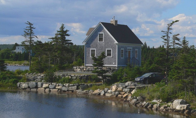 Halifax County Cottage | Beautiful post & beam oceanfront cottage on it's own private peninsula paradise