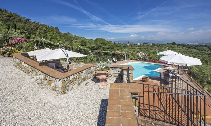 Casalguidi Villa | Beautiful private villa for 14 guests with WIFI, A/C, private pool, TV, terrace and panoramic view