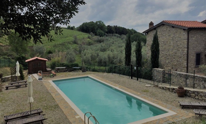 Villa A Sesta Villa | Beautiful private villa with A/C, WIFI, pool, TV, patio and panoramic view, close to Siena