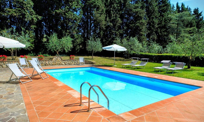 Poggiarello Villa | Beautiful private villa with WIFI, private pool, A/C, patio and panoramic view, close to Siena