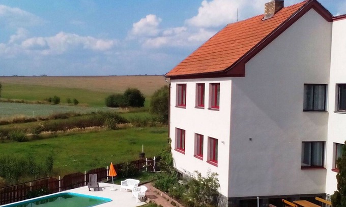 Skrychov u Malsic Villa | Beautiful private villa with private pool, WIFI, TV, terrace, pets allowed and panoramic view