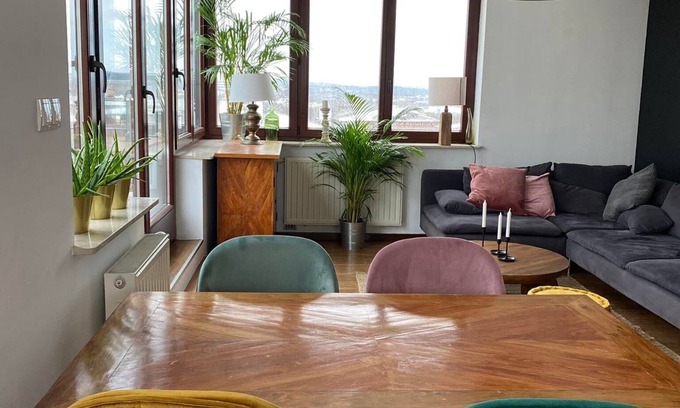 Lagiewniki Apartment | Beautiful, stylish apartment with a large terrace and a parking space