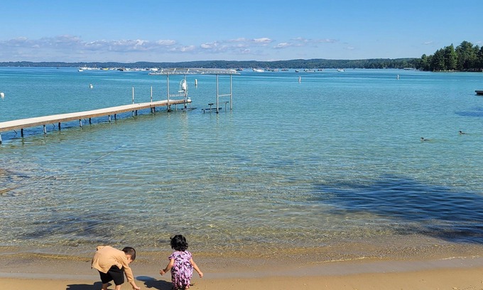 Rapid City House | Beautiful Torch Lake House With Beach Access 2 Bedroom Home