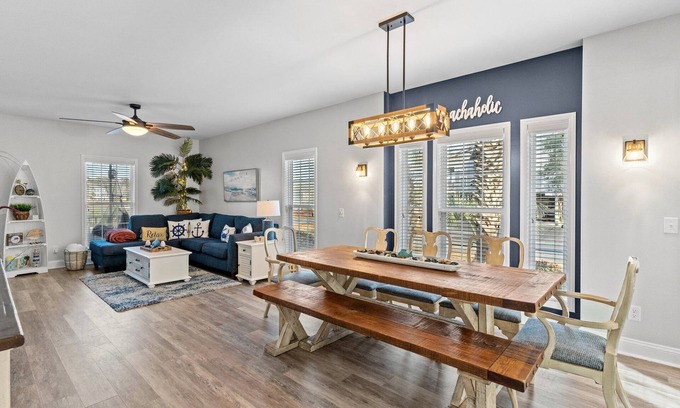 Tranquil Harbour House | Beautiful waterview home with 5 beds, 3.5 baths, only 4 blocks from the beach!