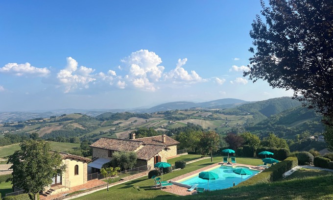 Chigiano Other | Beautifully restored villa with stunning views with yoga studio and private pool