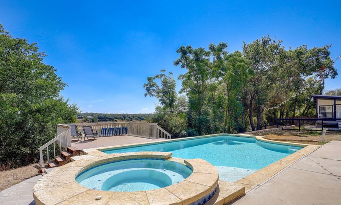 Belton House | Belton Home w/ Pool + Deck - Walk to Lake Beach!