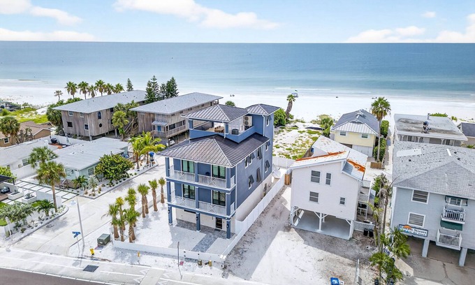 Indian Shores House | Blue Pearl Beach House | Beachfront with Private Pool