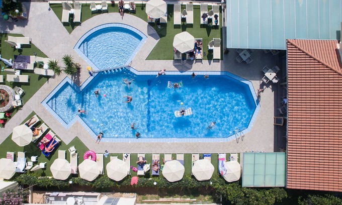 Agia Marina Hotel | Blue Sky Hotel Superior Studio with sea view & pool