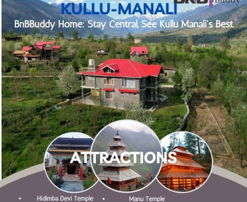 Raison Villa | BnBBuddy Himalayan 3BR Farmstay wid Lawn Near Manali