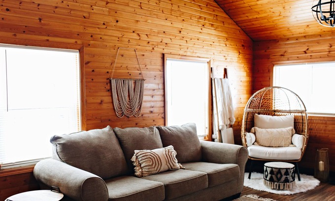 Manitou Beach-Devils Lake Cottage | Boho Cottage between Devils Lake and Round Lake