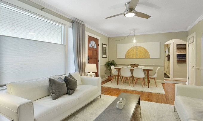 Parkville House | Boutique style home with original works of art on a gorgeous tree lined street.