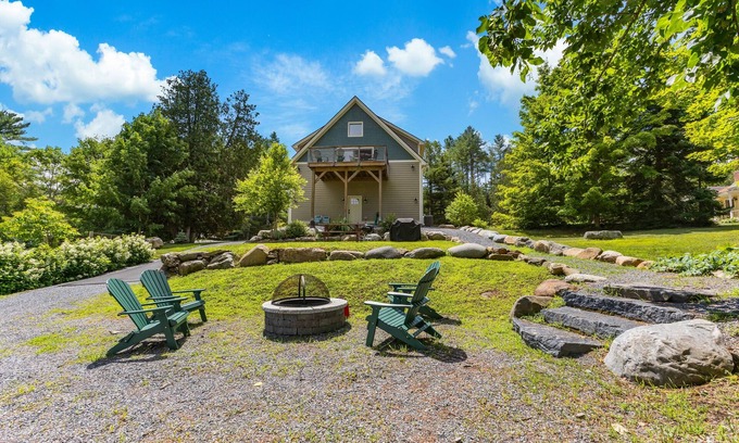 Severance House | Brand new home w/lake access, dock, swim float, deck & gas grill - pet friendly