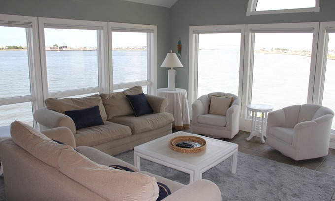 Bethany Beach House | Breathtaking Sunrise-Sunset Views From Waterfront Home with Elevator