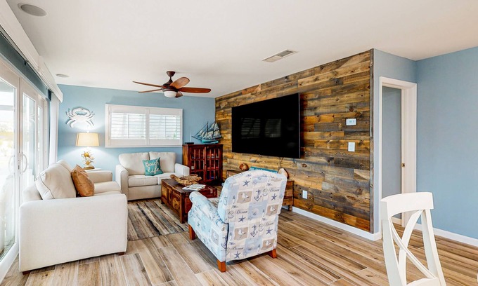 Fort Myers Beach House | Bright & breezy beach house with private pool, sunroom, washer/dryer, & AC
