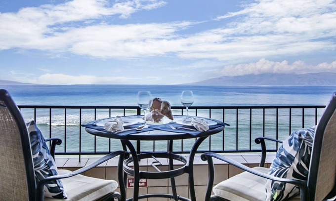 Honokowai Condo | Bright, modern space with stunning ocean views
