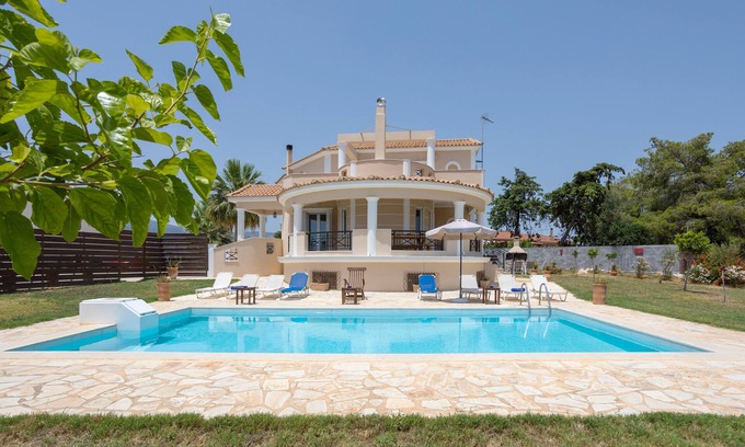 Zakynthos Villa | Buena Vista Villa - private pool, spectacular views, 5 bedrooms, near Laganas.