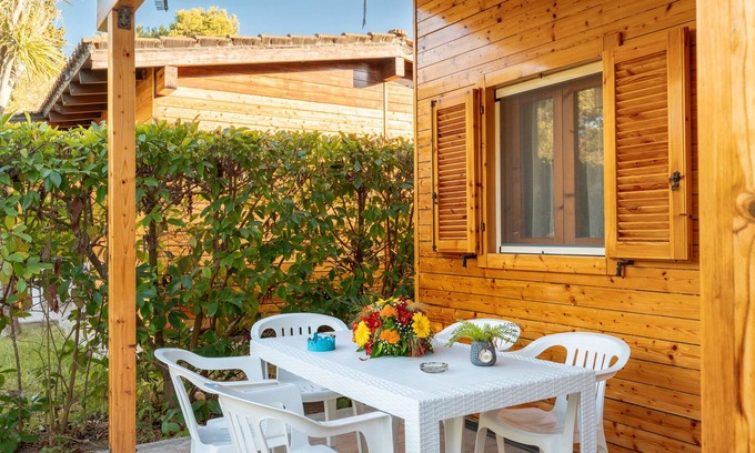 Otranto House | Bungalow 'Agriturismo Alimini- 1' with Private Terrace, Wi-Fi and Air Conditioning