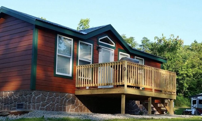Dickerson Run Cabin | Cabin 6 - Beautiful location with a great view of the river. Perfect for any size family!