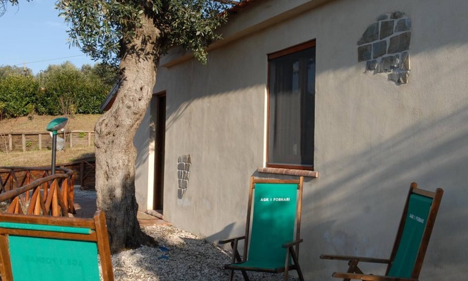 Stella Cilento Cabin | Cabin 'La Casa Del Fattore' with Mountain View, Wi-Fi and Air Conditioning