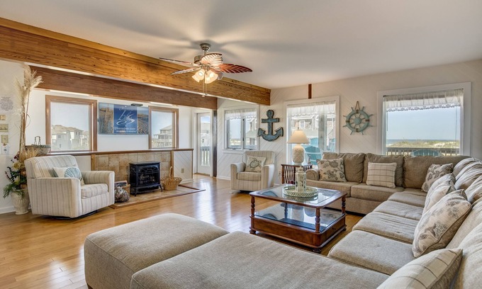 South Nags Head House | Calypso's Dream (North) | Oceanfront | Hot Tub and Dog Friendly