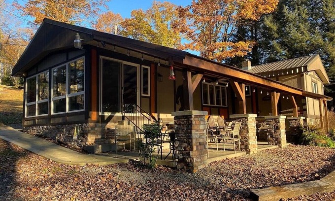 Confluence Apartment | Camp Sideways · Lakeside Cozy Cabin with Fireplace and Hot Tub!