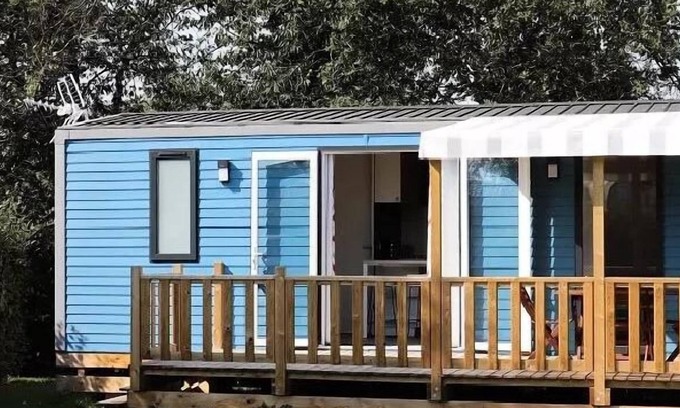 Cahagnolles House | Camping L'Escapade * - Mobile home Pacific 25m2 (2 bedrooms) + covered terrace 4 people
