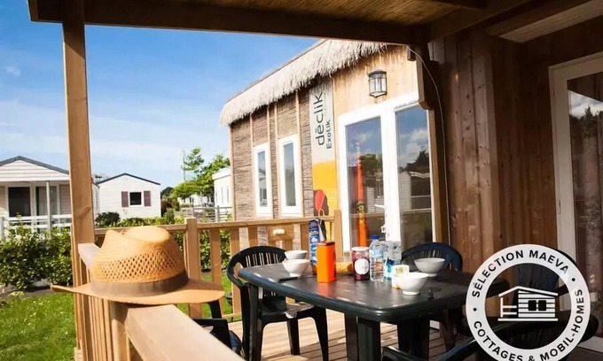 Lannion House | Camping maeva Club Les Alizés * - Mobile Home Premium Exotic 3 Rooms 4/6 People Air Conditioned + TV