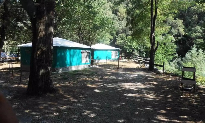 Pont d'Herault House | Camping the Gorges de l'Hérault* - Canvas bungalow 3 rooms 4/5 people Without toilet blocks