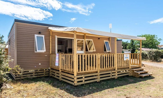 Les Mathes House | Campsite La Pinède* - Mobile home Premium 4 rooms 6 people air-conditioned - TV