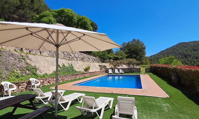 Vila-Rodona Villa | Can Puignoll - Fantastic Villa! Pool, great views, playground, 5 bedrooms