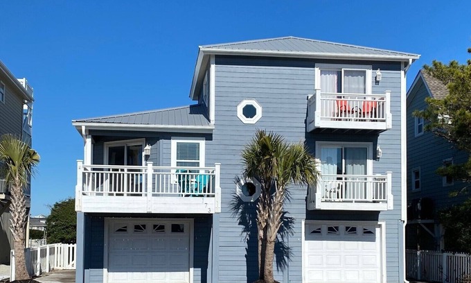 Ocean Isle Beach House | Canal Front Home with Boat Access & Golf Cart! Very Close to Beach Access!