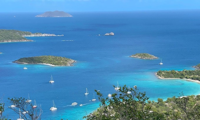 Estate Enighed Condo | Caribbean Gem Hilltop Condo with Harbor and Island Views, Walk to Town