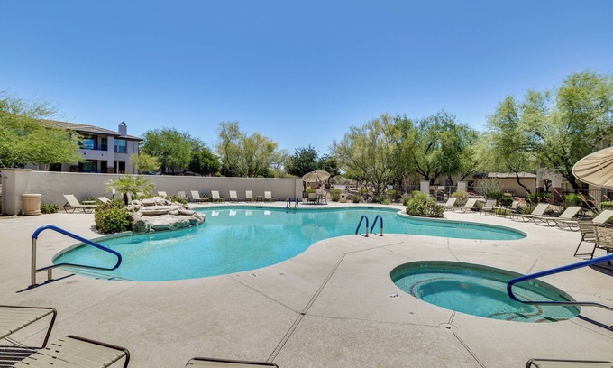 Desert View Village Condo | Cave Creek Golf Getaway w/Desert & Course Views