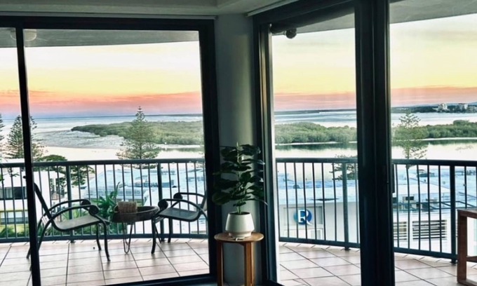 Moreton Bay Region Apartment | Centrepoint Unit 36, Amazing ocean views over the Pumicestone Passage